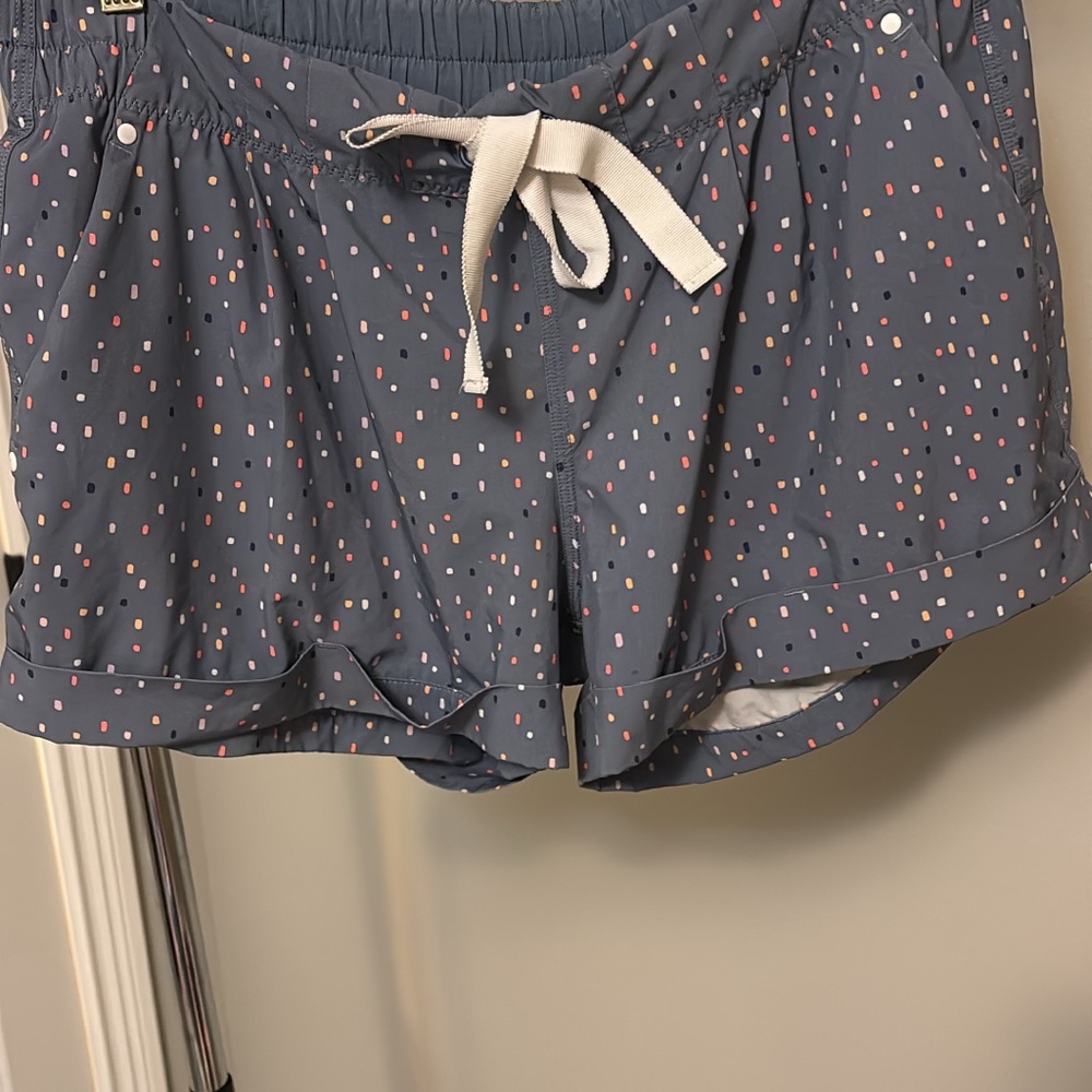 lululemon athletica Gray Shorts with Pink Dots